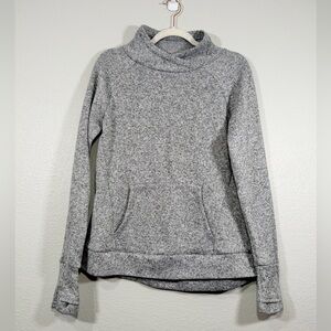 Tek Gear Sweater Sweatshirt Pullover Heather Gray Cowl Neck Long Sleeve Women M